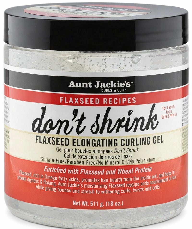 Aunt Jackie's Don't Shrink Elongating Flaxseed Curling Gel 511 Gram - Image 1